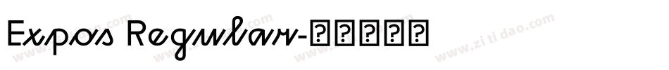 Expos Regular字体转换
